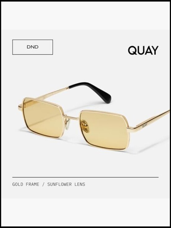 Rectangular Metal Frame Non-Polarized Sunglasses with Case and Cloth